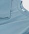 Warmes Damen-T-Shirt L’ICONIQUE aus Baumwolle mit Rundhalsausschnitt blau ROVER