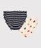 2er-Set Damen-Slips aus Baumwolle mit Rüschen variante 1