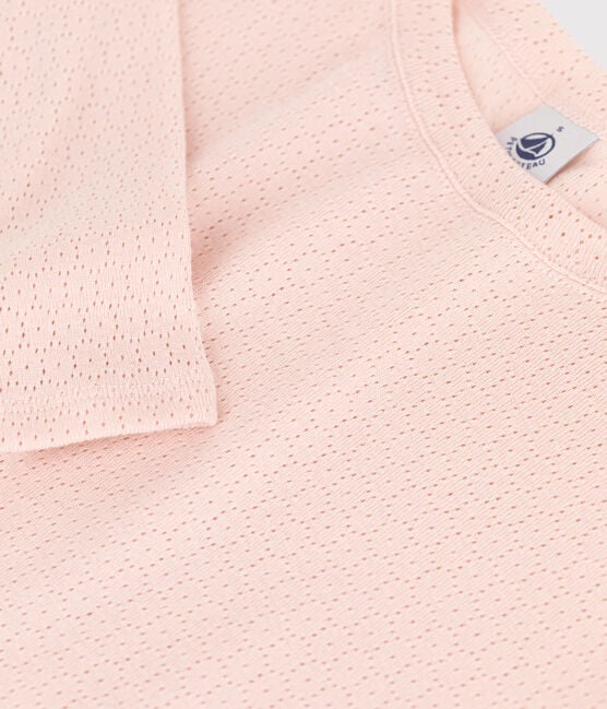 Eng anliegendes T-Shirt mit Rundhalsausschnitt aus Baumwolle für Damen  SALINE | Petit Bateau