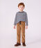 Kinder-Hose mit geradem Schnitt aus Feincord LATTE