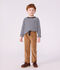 Kinder-Hose mit geradem Schnitt aus Feincord LATTE
