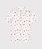 Kurzärmeliges Kinder-Poloshirt aus Baumwolle für Jungen weiss MARSHMALLOW/weiss MULTICO