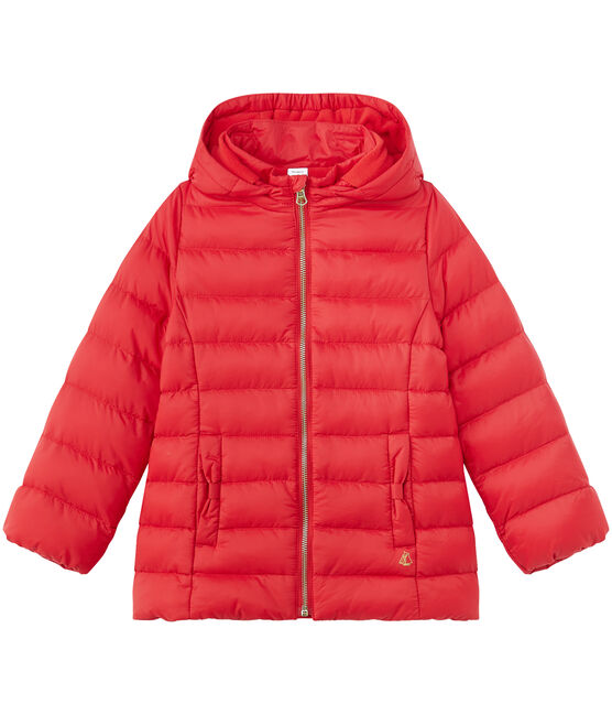 Mädchen-winterjacke mit Kapuze rot FROUFROU