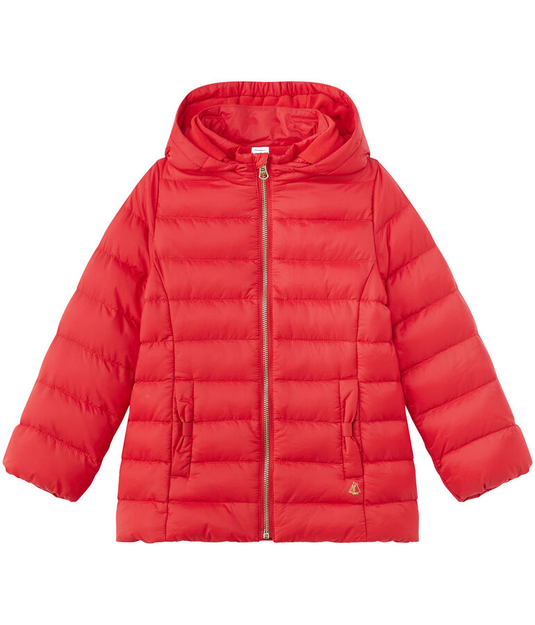 M&auml;dchen-winterjacke mit Kapuze rot FROUFROU