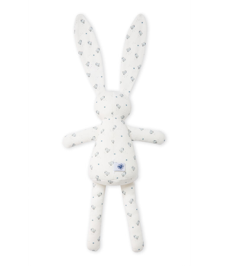 Doudou lapin b&eacute;b&eacute; mixte imprim&eacute; weiss LAIT/weiss MULTICO