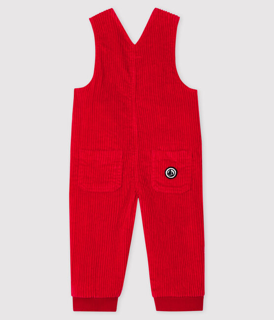 Lange Baby-Latzhose für Jungen rot TERKUIT