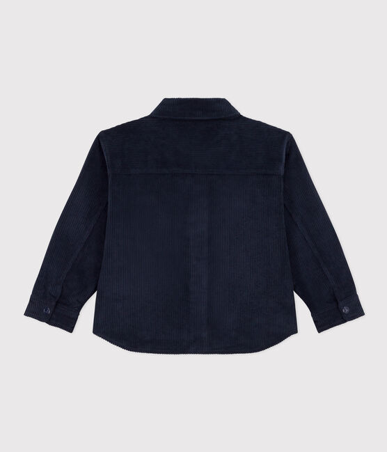 Kinder-Overshirt aus Cord für Jungen blau SMOKING