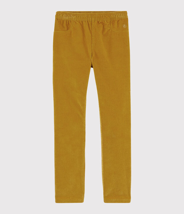Kinder-Cordhose f&uuml;r M&auml;dchen gelb