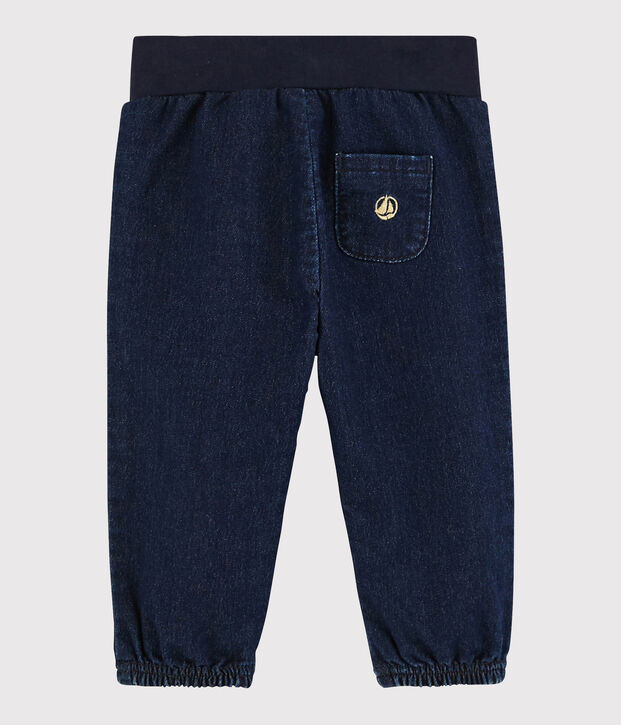 Baby-Hose aus Denim. blau