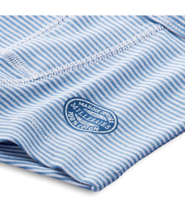 Ringelgestreifte Jungen Boxershorts blau/weiss