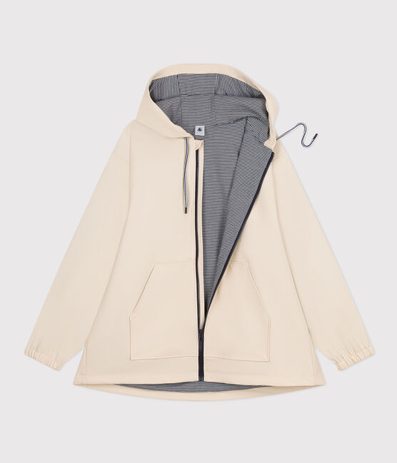 Kurze Damen-Regenjacke naturfarben AVALANCHE