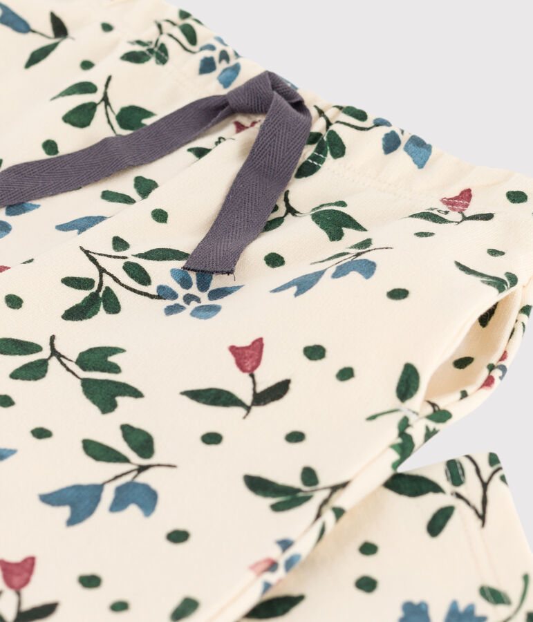 Babyhose aus Molton mit Print weiss AVALANCHE/ MULTICO