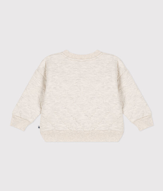 Baby College-Jacke aus gestepptem Doppeljersey beige MONTELIMAR CHINE