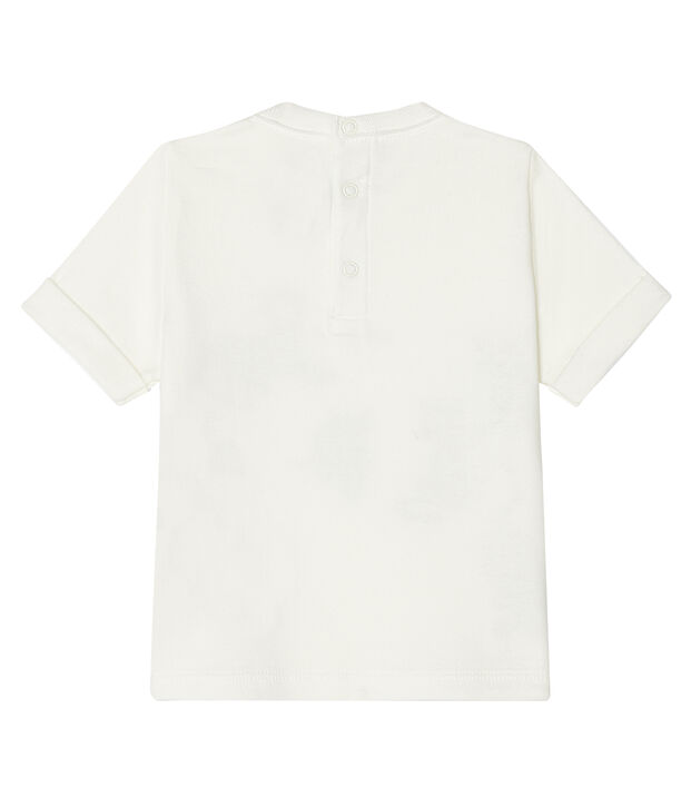 Kurz&auml;rmeliges Baby-T-Shirt f&uuml;r Jungen weiss