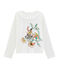 Kinder-T-Shirt für Mädchen weiss MARSHMALLOW