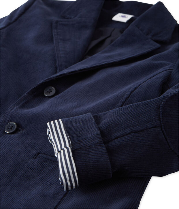 Jungen-Jackett aus Nicki blau