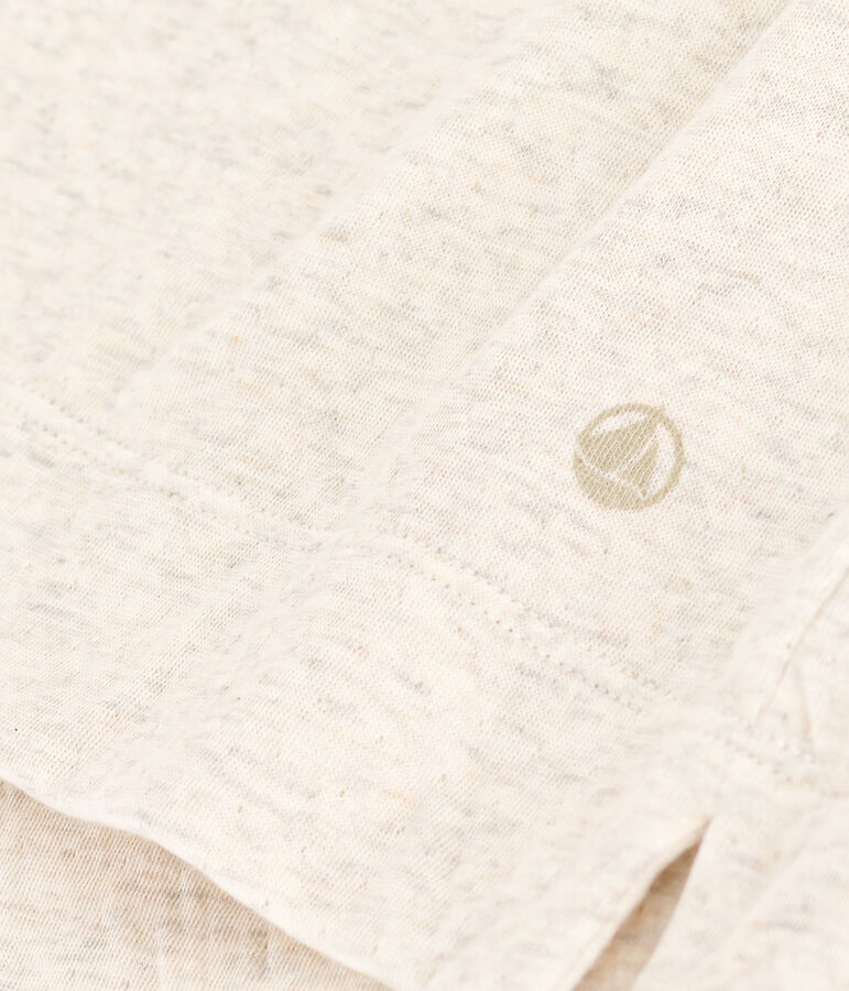 Damen-T-Shirt Le Boxy aus Baumwolle beige MONTELIMAR CHINE