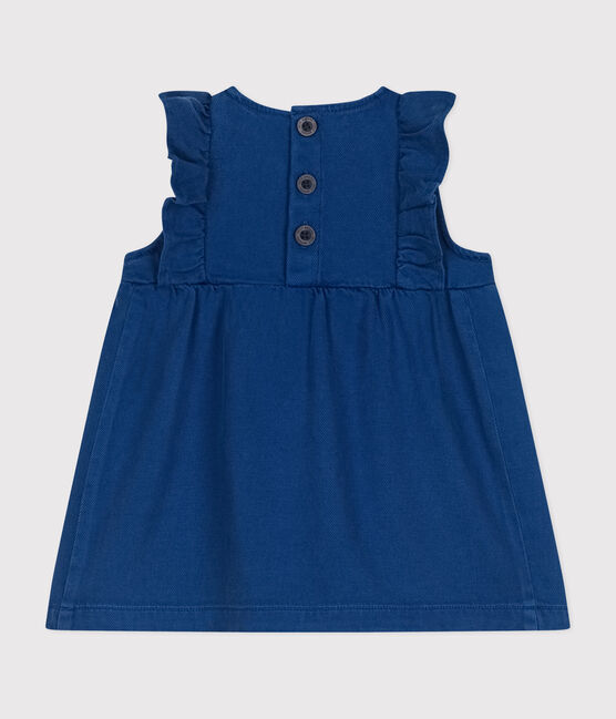 Ärmelloses Baby-Kleid aus Baumwolle und Lyocell blau INCOGNITO