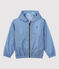 Kinder-Windjacke aus recyceltem Polyester für Jungen blau SURF/weiss MARSHMALLOW
