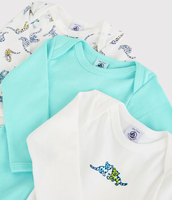 3er-Set langärmelige Baby-Bodys aus Bio-Baumwolle mit Panther-Motiv variante 1