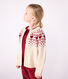 Kinder-Cardigan aus Wolle und Baumwolle mit Jacquard-Muster