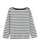 Emblematisches Kinder-Streifenshirt für Jungen beige COQUILLE/blau SMOKING