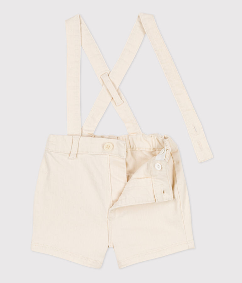 Baby-Shorts mit Tr&auml;gern aus Denim naturfarben
