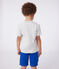 Kurzärmeliges Kinder-T-Shirt aus bedruckter Baumwolle grau BELUGA CHINE