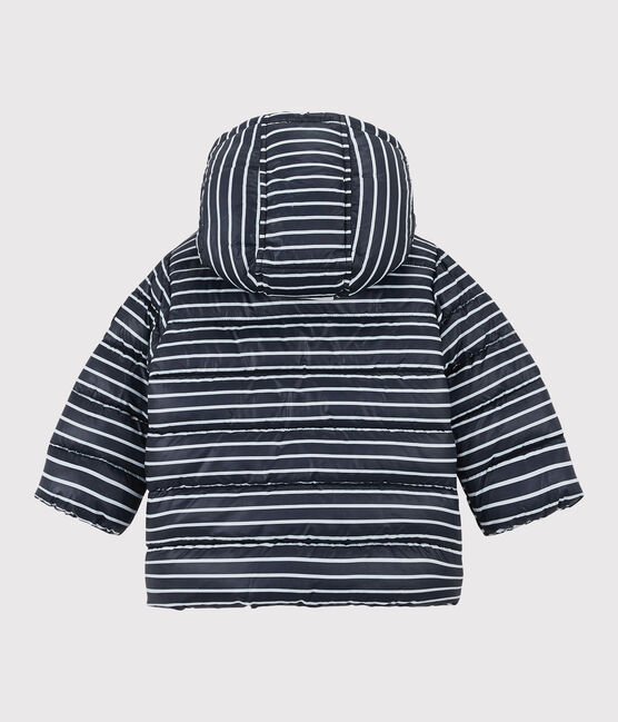 Gesteppter Baby-Anorak blau SMOKING/weiss MARSHMALLOW
