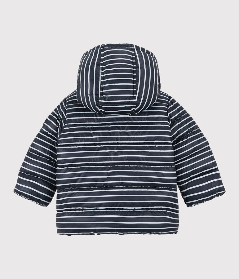 Gesteppter Baby-Anorak blau/weiss