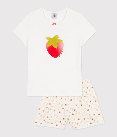 Kinder-Kurzpyjama aus Baumwolle mit Fruchtmotiv