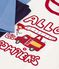 Kinder-Pyjama aus Baumwolle mit Feuerwehr-Motiv blau/vielfarbig