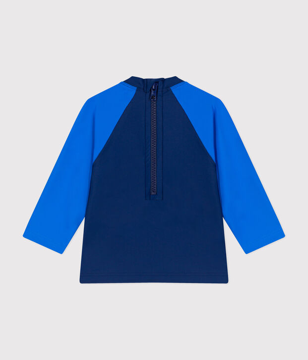 Bade-T-Shirt mit UV-Schutz, Baby blau/blau