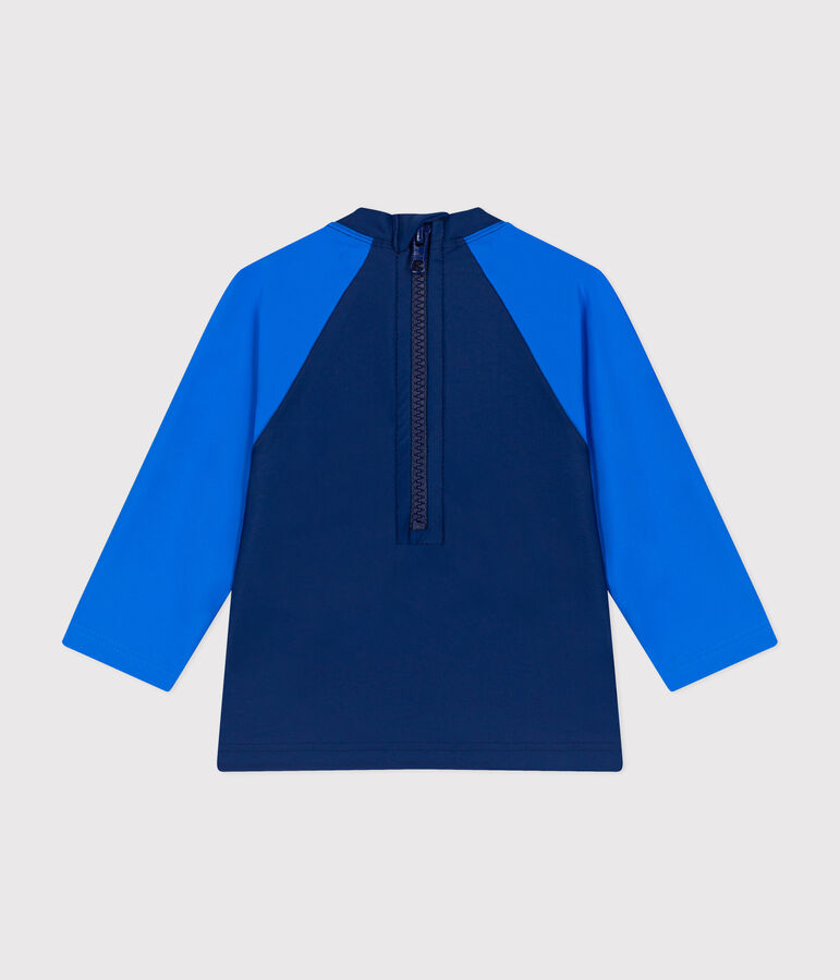 Bade-T-Shirt mit UV-Schutz, Baby blau/blau