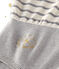 Langarm Body Damen Petit bateau x Marie-Agnès Gillot beige COQUILLE/grau SUBWAY