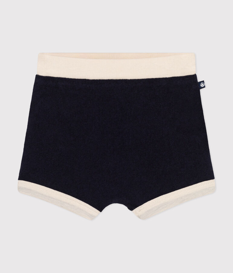 Baby-Shorts aus Frottee blau