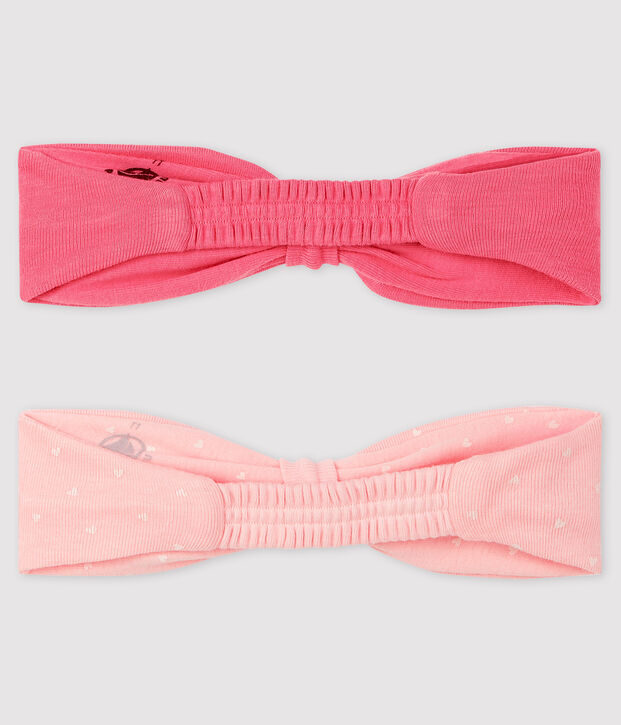 Set aus 2 Baby-Haarb&auml;ndern f&uuml;r M&auml;dchen vielfarbig