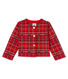 Karierter Baby-Cardigan für Mädchen