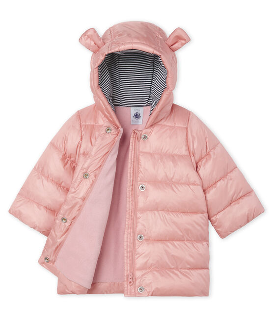 Baby-Jacke aus satiniertem Polyamid rosa FLEUR