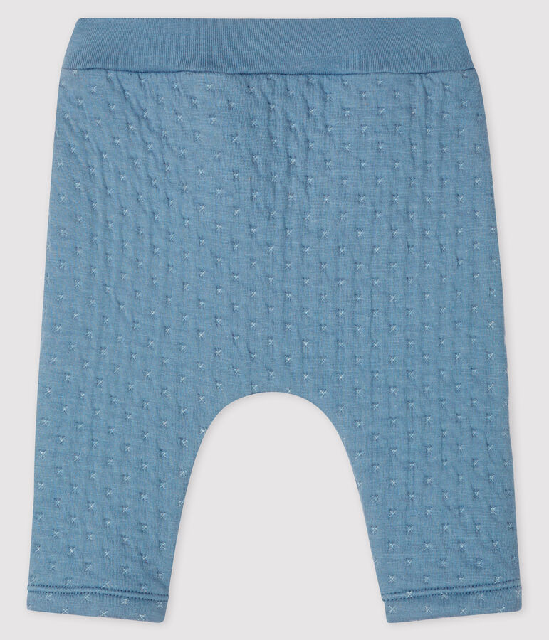 Baby-Unterhose aus gestepptem Doppeljersey grau