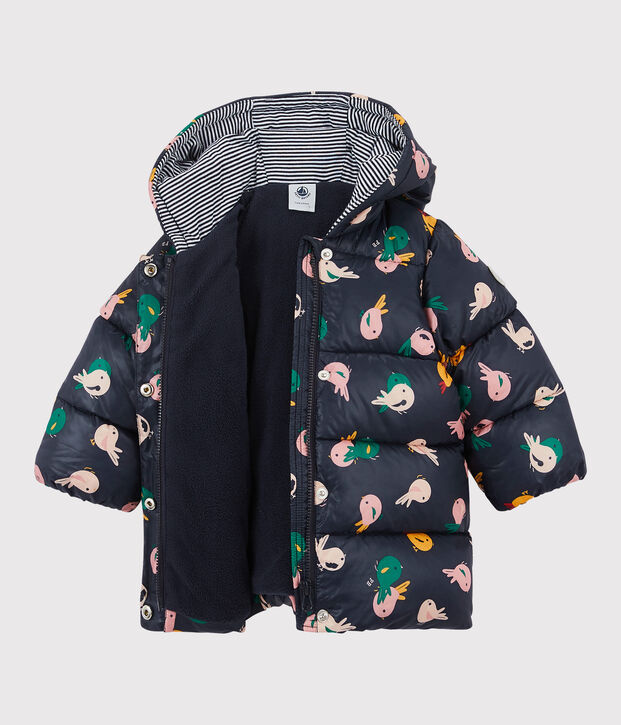 Baby-Anorak aus Polyamid. blau/vielfarbig