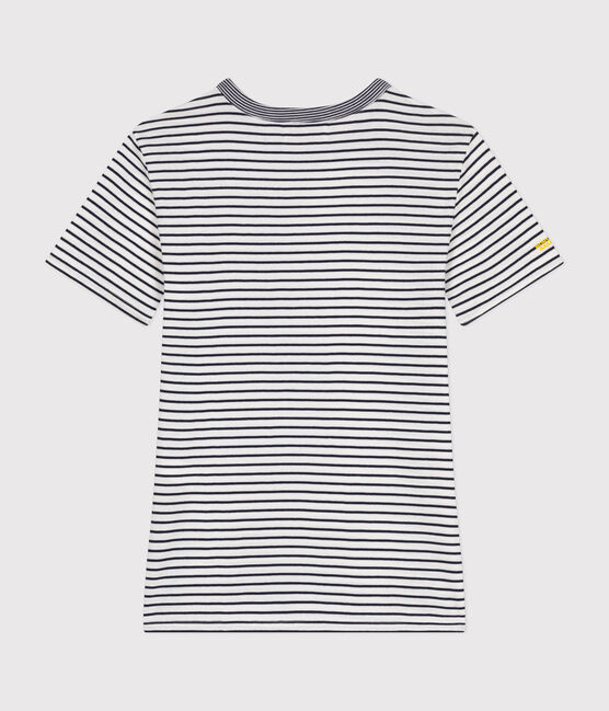 Damen T-Shirt Mr. Men und Little Miss aus Baumwolle weiss MARSHMALLOW/blau SMOKING