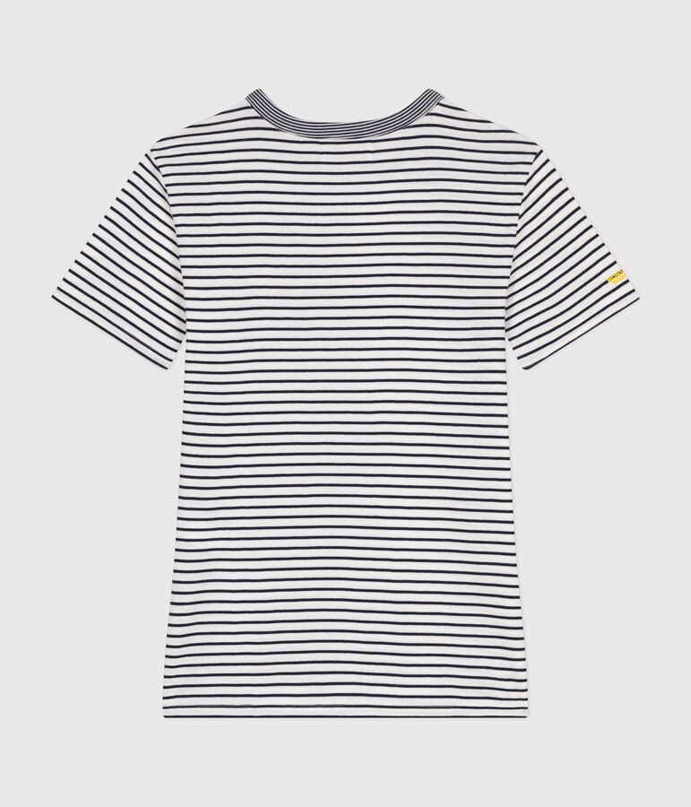 Damen T-Shirt Mr. Men und Little Miss aus Baumwolle weiss MARSHMALLOW/blau SMOKING