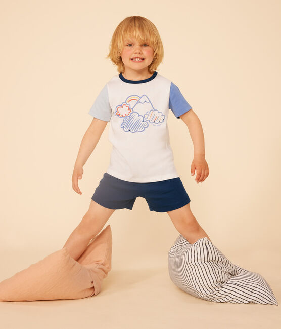 Kurzer, unifarbener Kinderpyjama aus Baumwolle INCOGNITO/ MULTICO