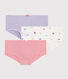 Set mit 3 Shortys mit Vogel-Print für kleine Mädchen