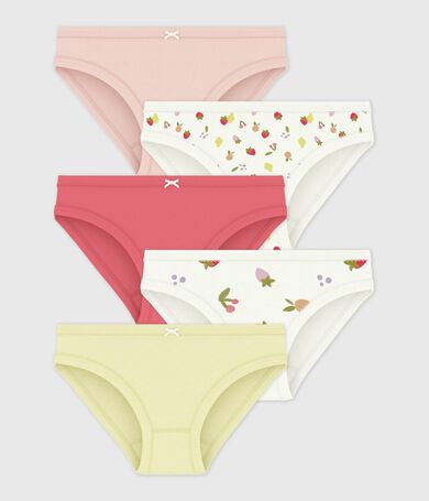 Set Kinder-Slips aus Baumwolle mit Fruchtmotiven