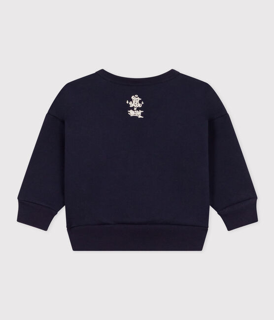 Baby-Sweatshirt aus Molton blau SMOKING