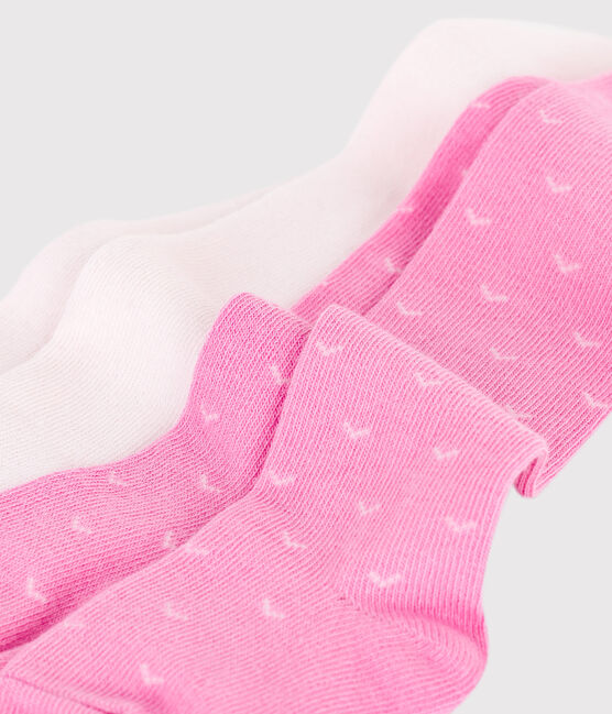 2er-Set Baby-Strumpfhosen aus Baumwolljersey BOUDOIR/ FLEUR