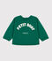 Baby-Sweatshirt aus Baumwolle grün EVERGREEN