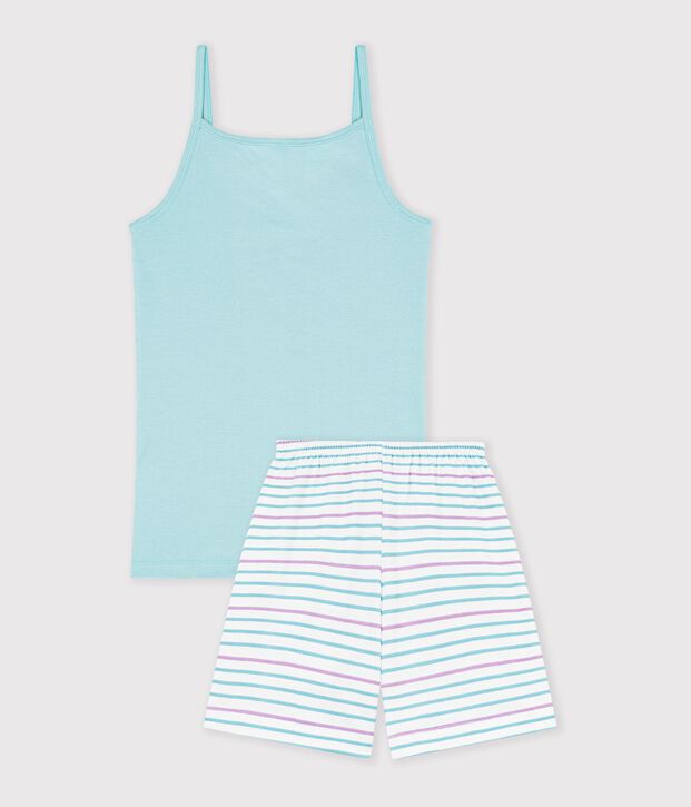 Pyjama short en c&ocirc;te gr&uuml;n/vielfarbig